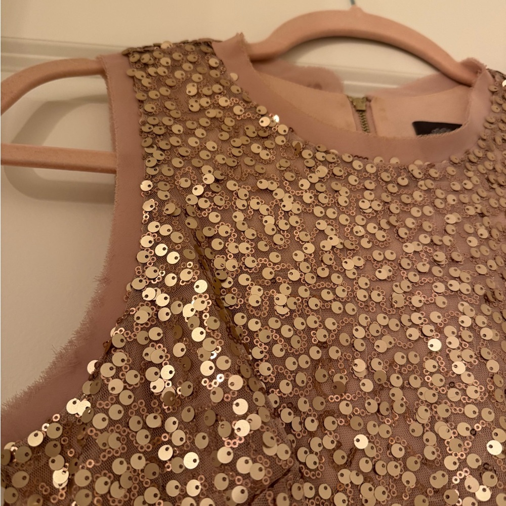 Vince Camuto Rose Gold Sequin Mini Dress
Stunning for any occasion. - Picture 8 of 14